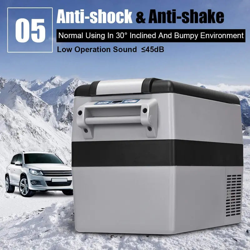 44-Quart Dual-Zone Portable Fridge/Freezer for Cars, RVs, and Campers