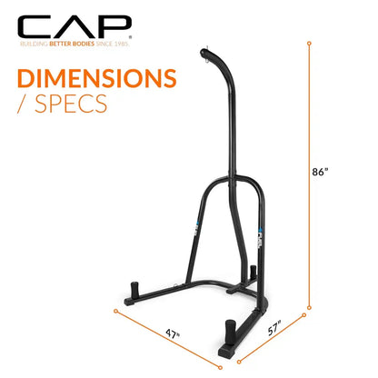 Fuel Pureformance Heavy Bag Stand, Black, Steel Tubing, Supports Up to 100 lbs, Scratch-Resistant Finish