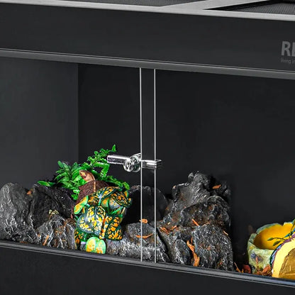 REPTIZOO 40-Gallon PVC Reptile Terrarium  36¡å x 18¡å x 18¡å Enclosure with Sliding Glass Front Door