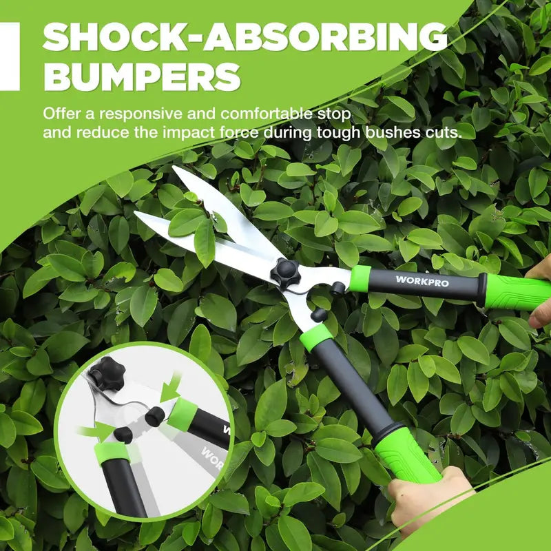 WORKPRO 23-Inch Manual Hedge Shears  Professional-Grade Trimming Tool