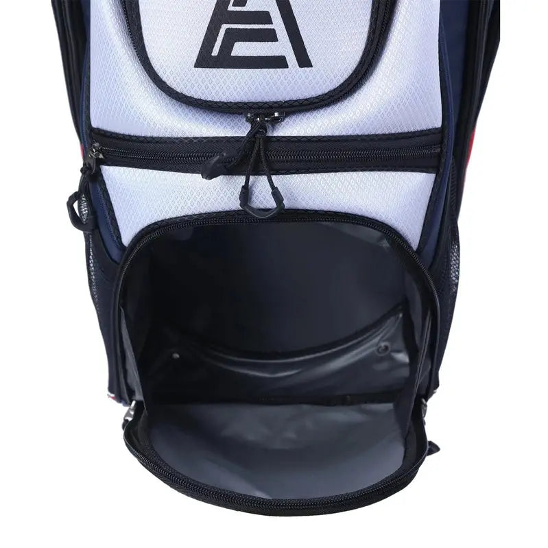 Ask Echo T-Lock Golf Cart Bag  Weather-Resistant Carryall with Rain Cover and Ergonomic Handles