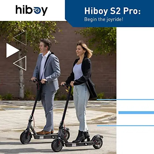 Hiboy S2 Pro Folding Electric Scooter  500W Motor, 10-Inch Solid Tires, Portable Commuter Design