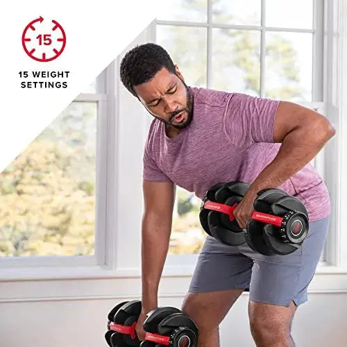 BowFlex SelectTech 552 Space-Saving Adjustable Dumbbells (552.5 lbs)