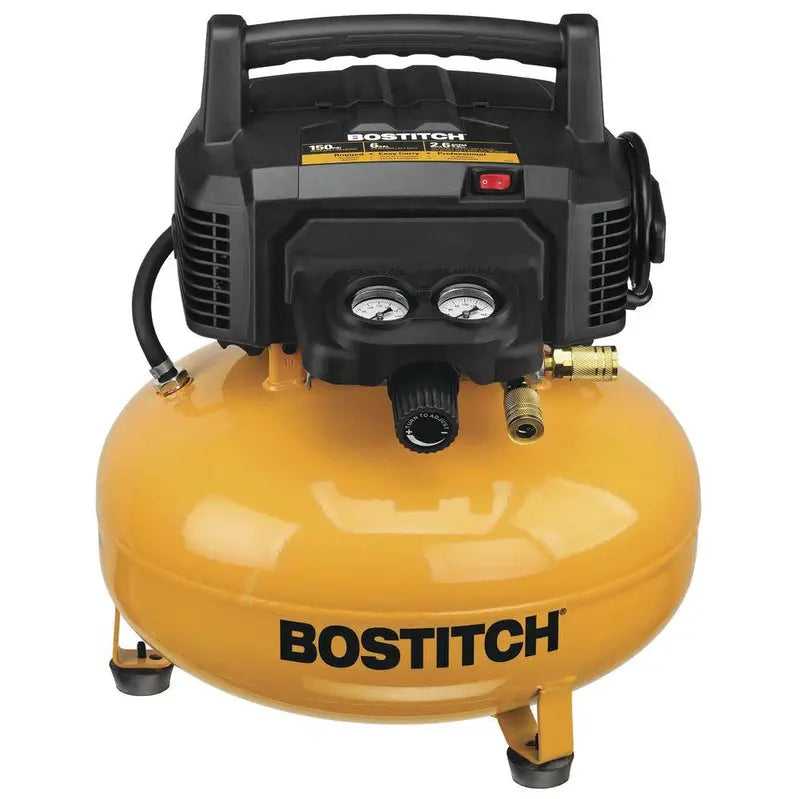 Bostitch 6-Gallon 150 PSI Electric Air Compressor  Portable Dual-Tool Combo Kit