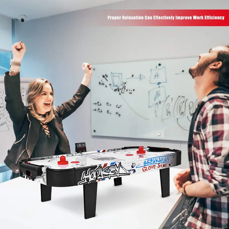 Air-Powered LED Hockey Table with Electronic Scoring System