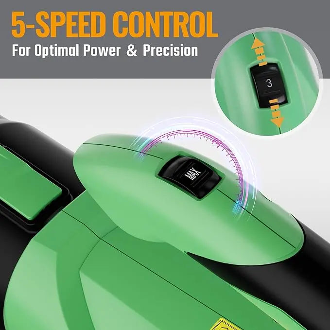 WORKPROX 20V Variable-Speed Cordless Leaf Blower  Includes 4.0Ah Battery and Fast-Charging USB-C Cable