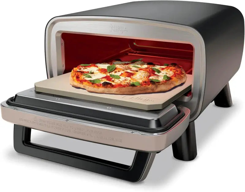 Ninja Artisan MO201 Outdoor Pizza Oven — 12-Inch Capacity, 700°F Max, 3-Minute Pizza, Electric Heat, Bake/Broil/Proof/Warm Functions