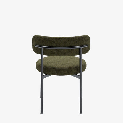 Lot de 2 chaises de table velours vert Scarlett