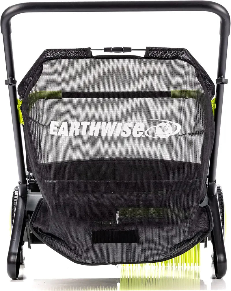 21-Inch Manual Push Lawn Sweeper for Leaves and Grass Clippings