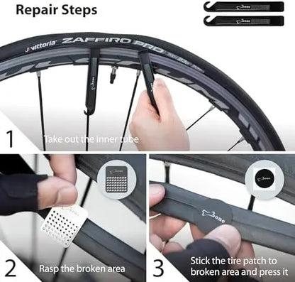 BONE 14-in-1 Portable Bike Repair Tool Kit with Tire Pump & Wrench for Mountain/Road Bikes