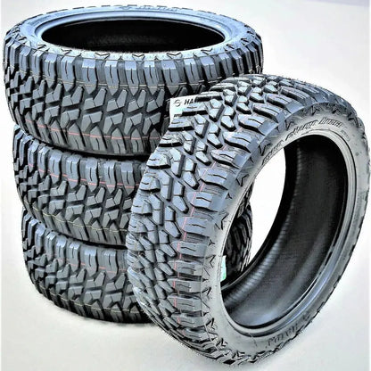 Set of 4 LT275/65R20 126/123Q E-Rated Mud-Terrain Tires  10-Ply Construction