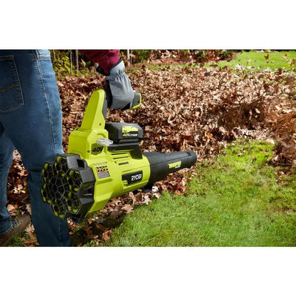RYOBI 40V Brushless Jet Fan Blower  125 MPH / 550 CFM Whisper Series with 4.0Ah Battery