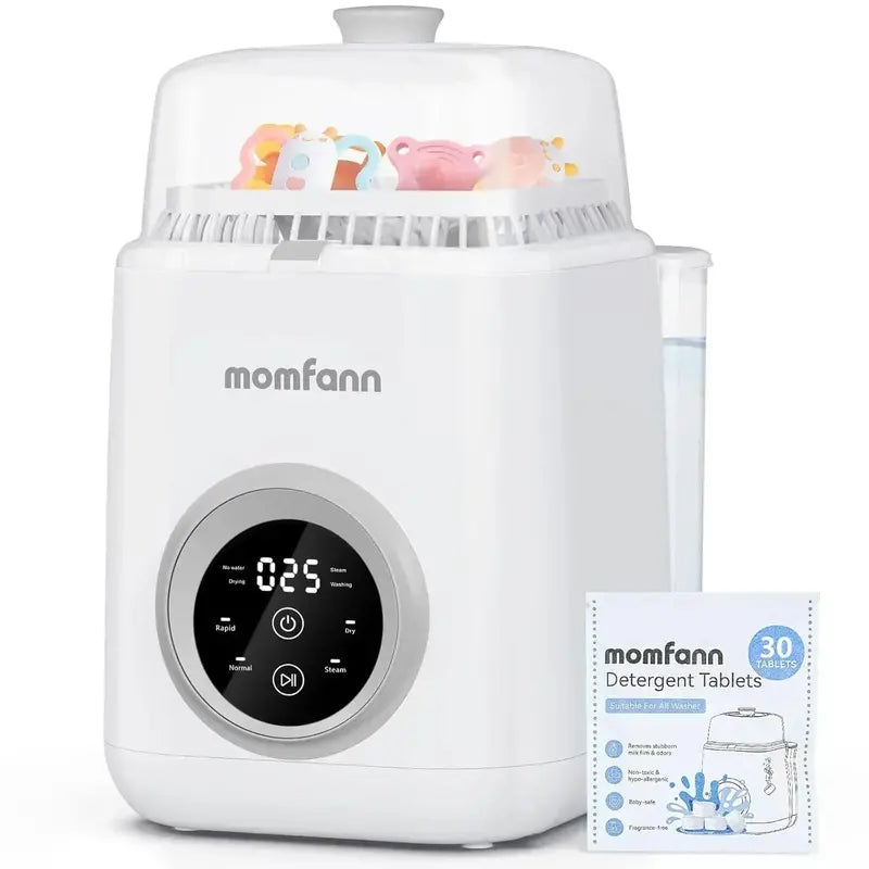 All-in-One Baby Bottle Washer  19-Minute Sterilizing, Washing & Drying Station for Bottles & Pump Parts