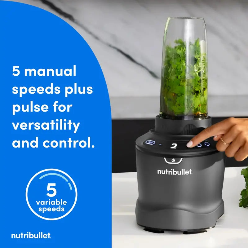 nutribullet SmartSense Blender Combo — 1400W High-Performance System with Intelligent Program Recognition