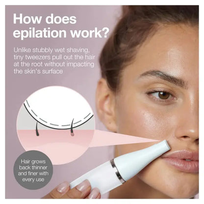 Braun FaceSpa Pro 910 Epilator  Facial Hair Remover with Micro-Adjustable Tweezers