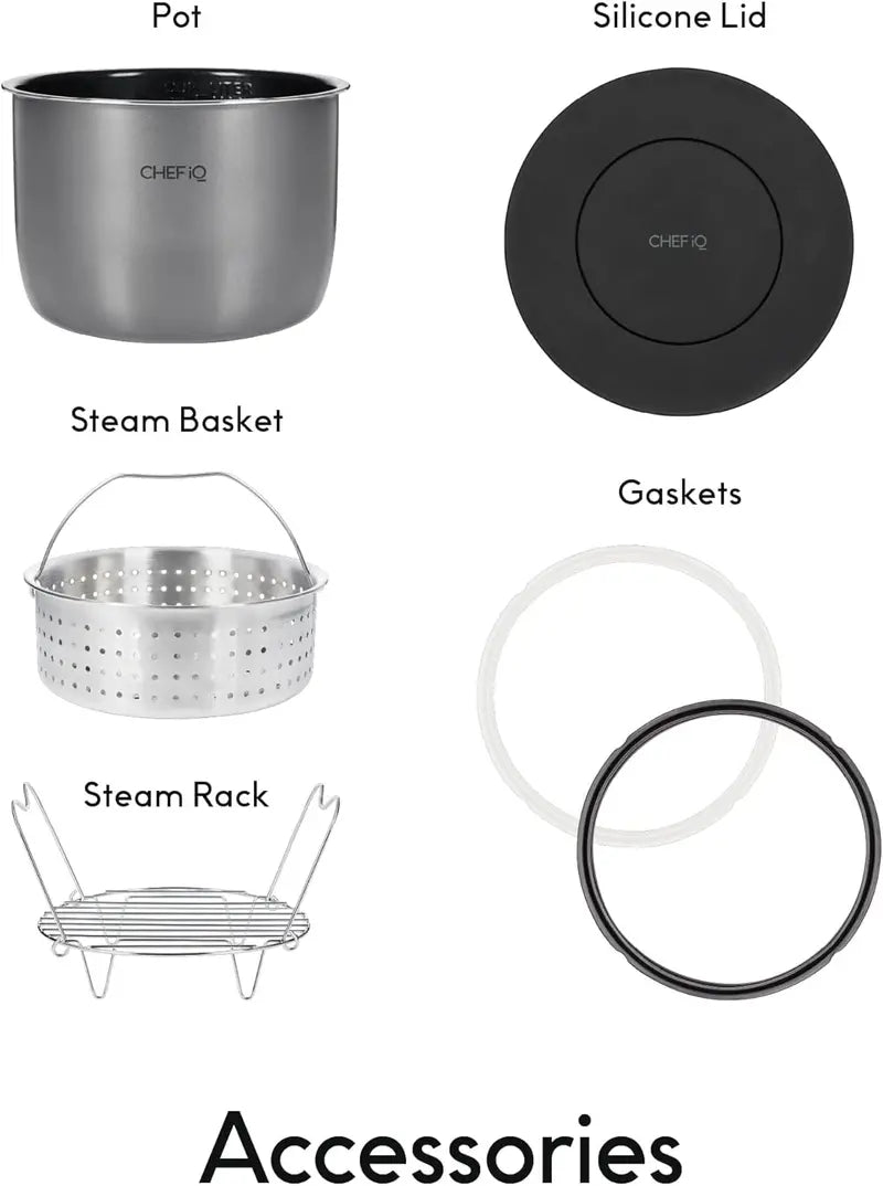 CHEF iQ Smart WiFi Pressure Cooker  10-in-1 Multi-Cooker with Built-in Scale and Guided Recipe Support
