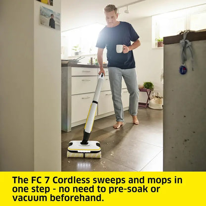Kärcher Cordless Electric Mop & Sanitizer  Steam-Free Hard Floor Cleaner with Detachable Battery