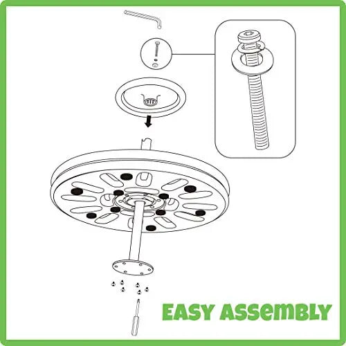 The Freckled Frog Whizzy Dizzy Sit and Spin Toy for Preschoolers  Durable, Safe, Supports 8,000 lb, Ideal for Group Play