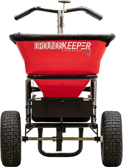 Heavy-Duty Walk-Behind Push Spreader  100 lb Capacity for Salt, Ice Melt & Snow Treatment
