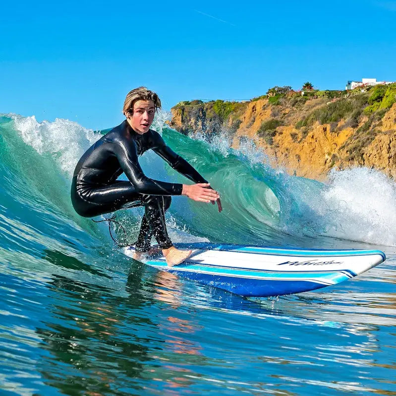 Wavestorm 8ft Foam Surfboard  Wax-Free Soft-Top Longboard for All Skill Levels, Adults & Kids