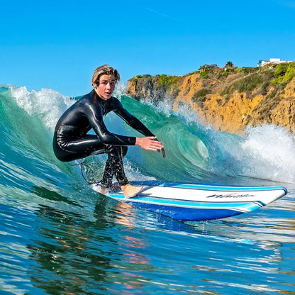 Wavestorm 8ft Foam Surfboard  Wax-Free Soft-Top Longboard for All Skill Levels, Adults & Kids