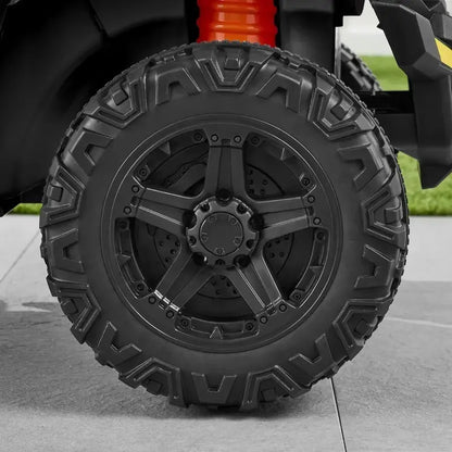 Kids’ Black Electric UTV Ride-On Vehicle with Realistic Design and Safe Speed Control