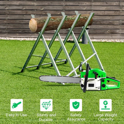 Portable Folding Sawhorse  Lightweight, Sturdy Support Stand for DIY Projects & On-Site Work