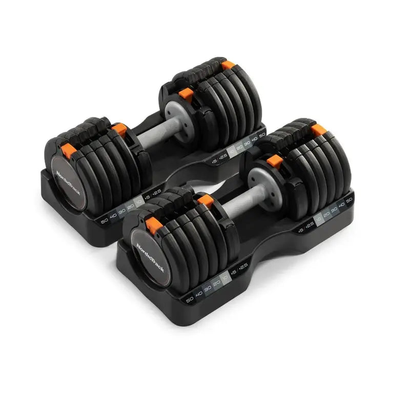 NordicTrack 55 lb Select-A-Weight Adjustable Dumbbell Set