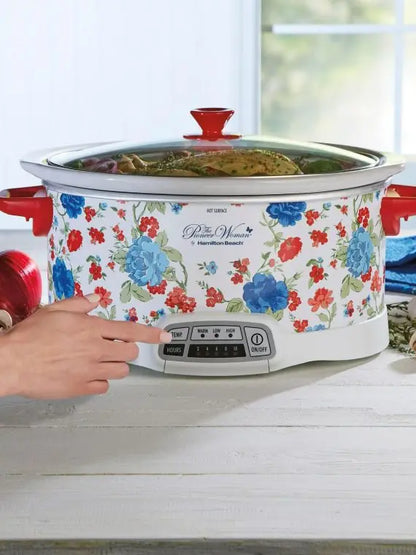The Pioneer Woman Classic Charm 7-Quart Programmable Slow Cooker by Hamilton Beach