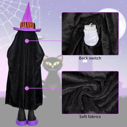 Halloween Porch Decor: 4-Pack Glow-in-the-Dark Jack-O’-Lanterns for Trick-or-Treating