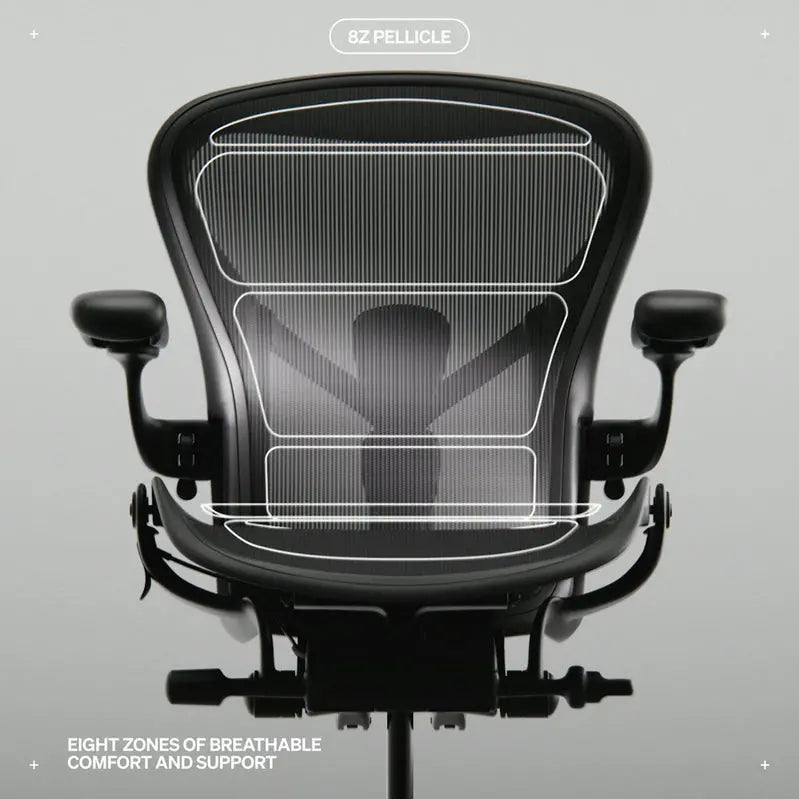 Aeron Ergonomic Gaming Chair  High-Back Support with Adjustable Lumbar and Tilt Features