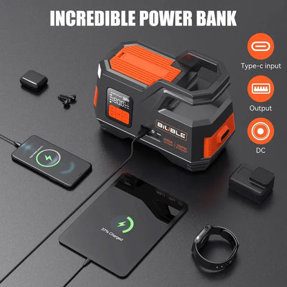 4500A Peak Car Jump Starter with Integrated 150 PSI Air Compressor  Supports Gas Engines up to 10.0L and Diesel Engines