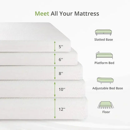 8-Inch Double Memory Foam Mattress  Balanced Medium-Firm Comfort for Everyday Sleep