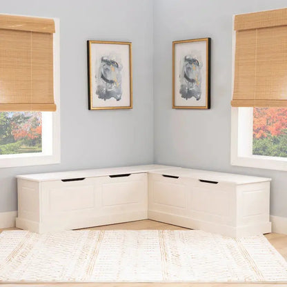 Josie Backless L-Shaped Breakfast Nook Bench  Space-Saving Dining Solution for Small Kitchens
