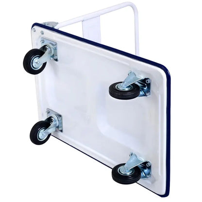 Heavy-Duty Folding Platform Cart  660 LB Capacity Flatbed Dolly with Smooth-Rolling Casters