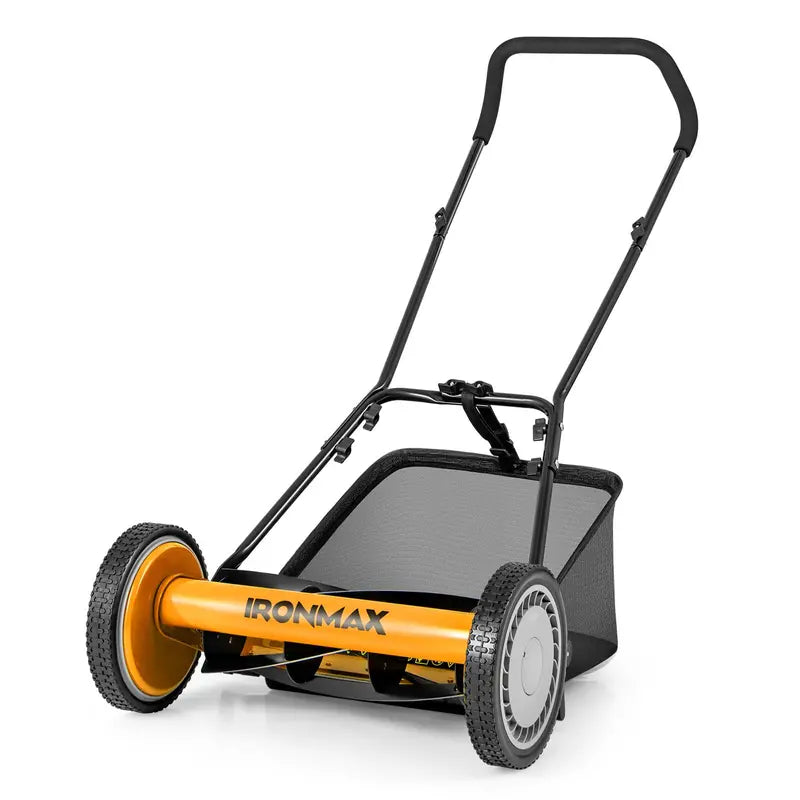 16-Inch Manual Push Reel Lawn Mower  Eco-Friendly Yard Cutting Tool