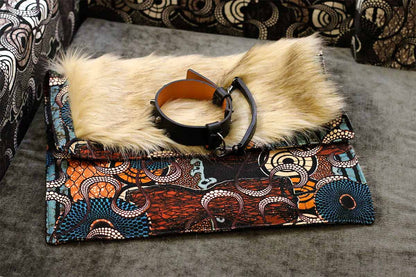 Couverture pour chat « Metis » Africa - Tissu Jean-Paul Gaultier