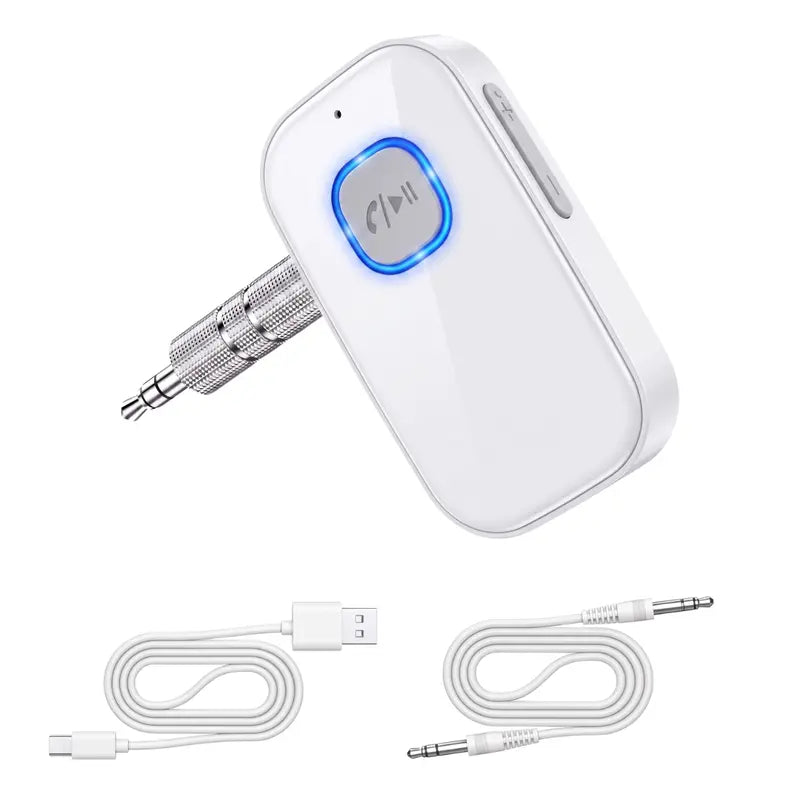 Wireless AUX Bluetooth Audio Receiver for Car Stereos and Home Audio Systems