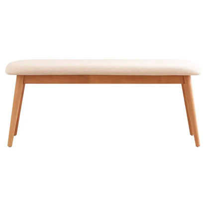 Weston Home Chelsea Upholstered Bench, Beige
