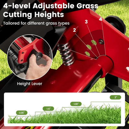 14-Inch Cordless Walk-Behind Grass Trimmer  5-Blade Precision Cutting System