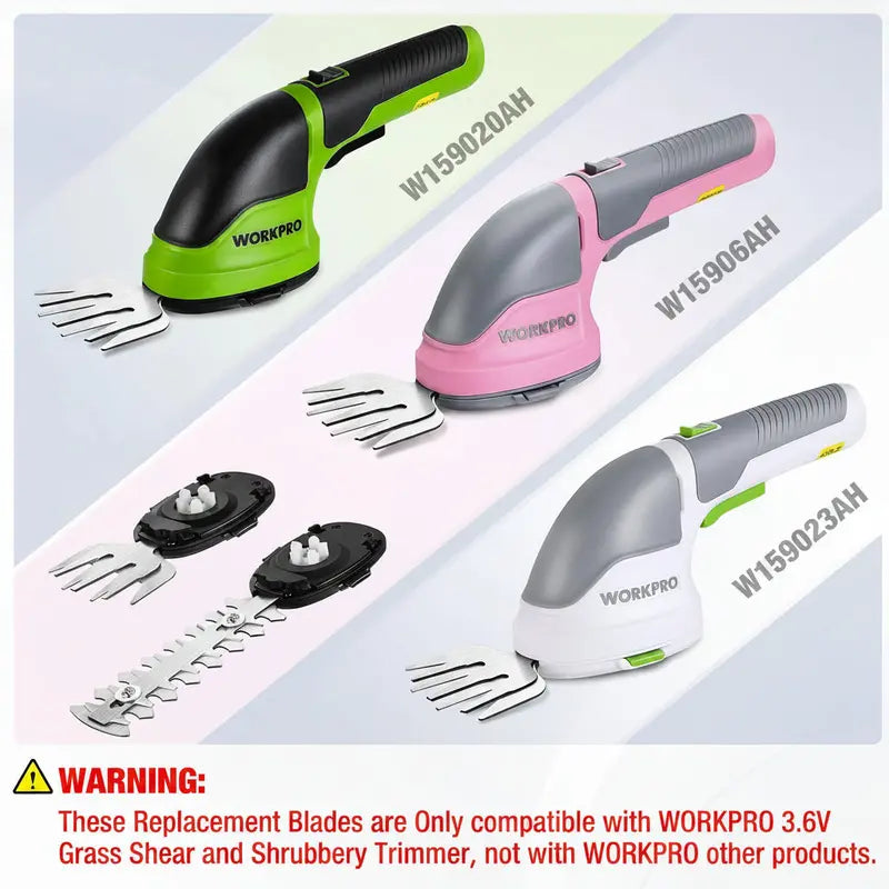 WORKPRO 3.6V Cordless Grass Shear Replacement Blades (Models W159020AH, W159026AH, W159023AH)
