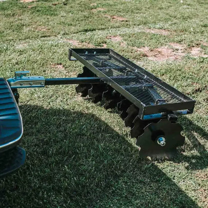 2025 Titan Distributors Notched Disc Harrow  4-Foot Pull-Behind Attachment for ATV/UTV (2-Inch Hitch, NO250072)