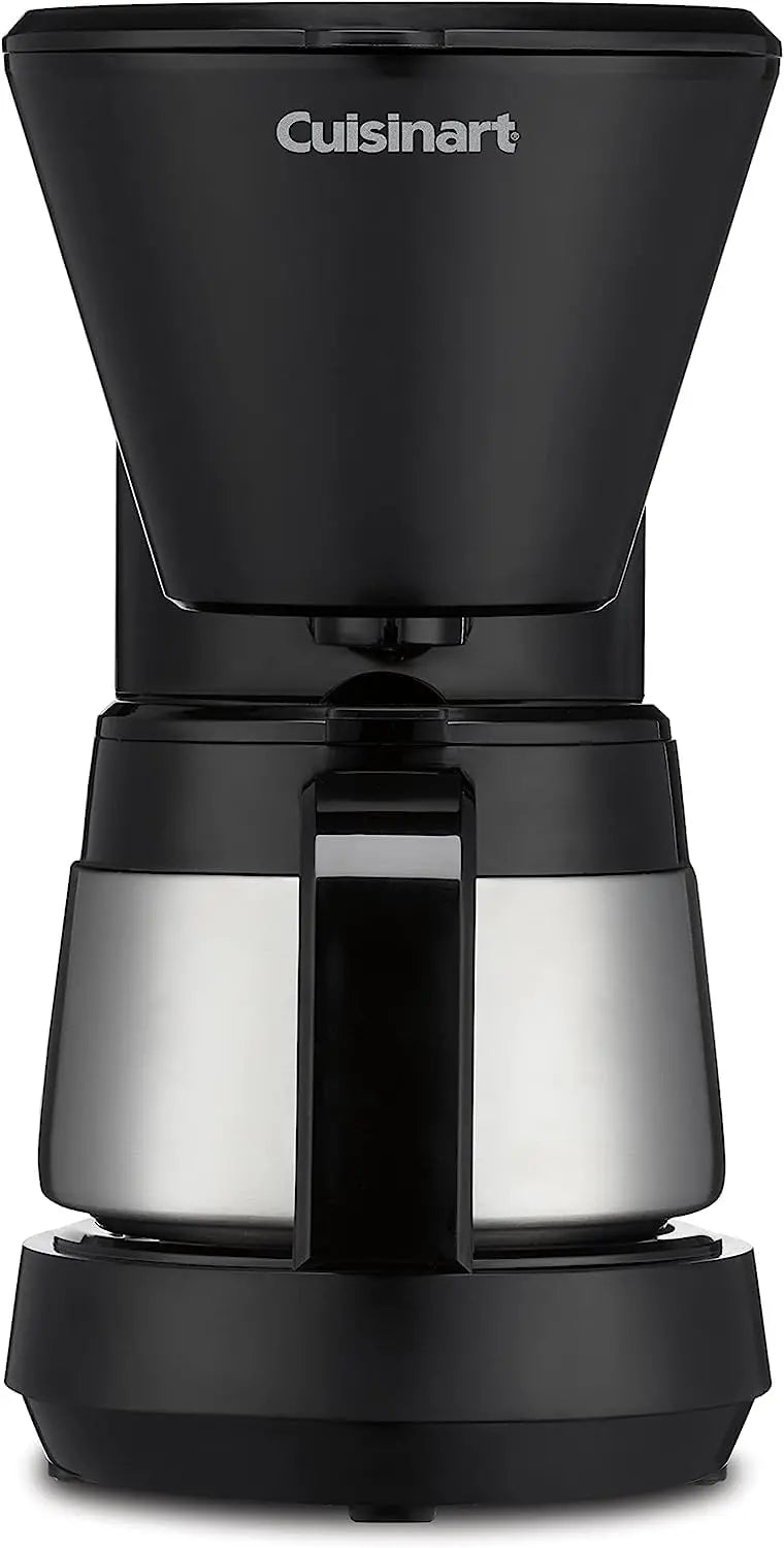 Cuisinart 5-Cup Compact Coffeemaker  Stainless Steel Carafe, Brew-Pause Function, Space-Saving Design