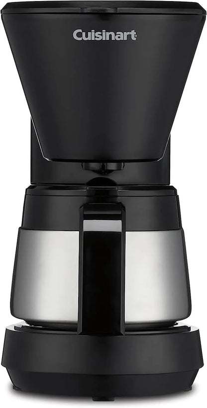 Cuisinart 5-Cup Compact Coffeemaker  Stainless Steel Carafe, Brew-Pause Function, Space-Saving Design