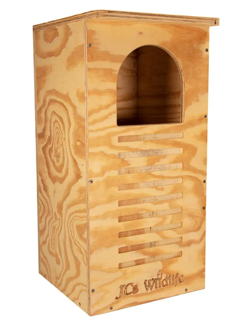 JCs Wildlife Barred Owl Nesting Box  USA-Made, Treated Plywood with Clean-Out Door & Mounting Kit