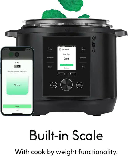 CHEF iQ Smart WiFi Pressure Cooker  10-in-1 Multi-Cooker with Built-In Scale & App Control