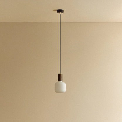 Oblo Pendant Light in Walnut