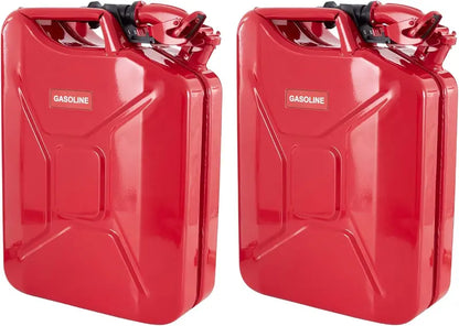 Authentic CARB Jerry Can with Spout, 5.3 Gallon (20L), Red  Durable Fuel Container