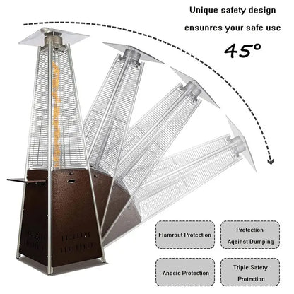 NAVINE 48,000 Btu Outdoor Propane Heater with Detachable Table