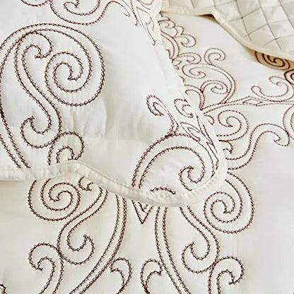 CHIXIN Oversized Bedspread Coverlet Set King Size   Lightweight Bedding Cover